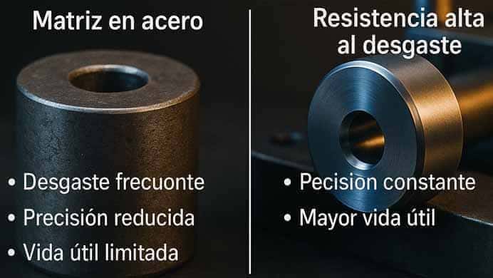 ¿Por qué el carburo de tungsteno es la opción preferida para matrices de conformado de metales?