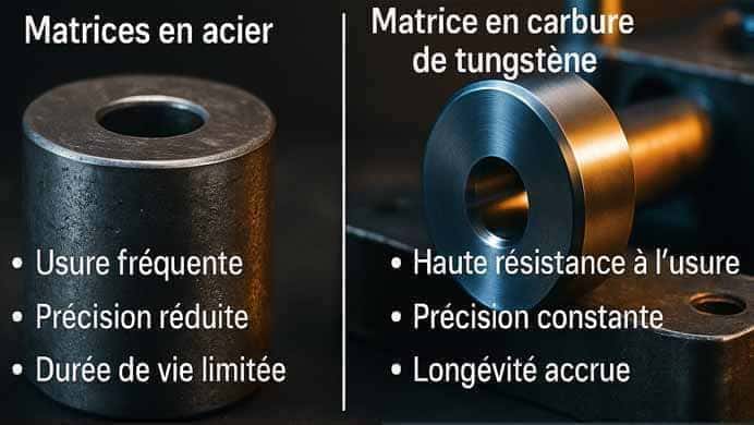 Pourquoi le carbure de tungstène est le choix privilégié pour les matrices de formage des métaux