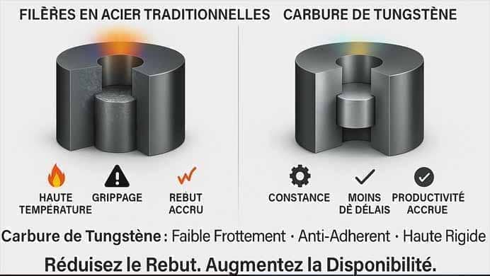 Comment les matrices en carbure de tungstène résolvent-elles les problèmes de grippage et d’adhérence en formage des métaux