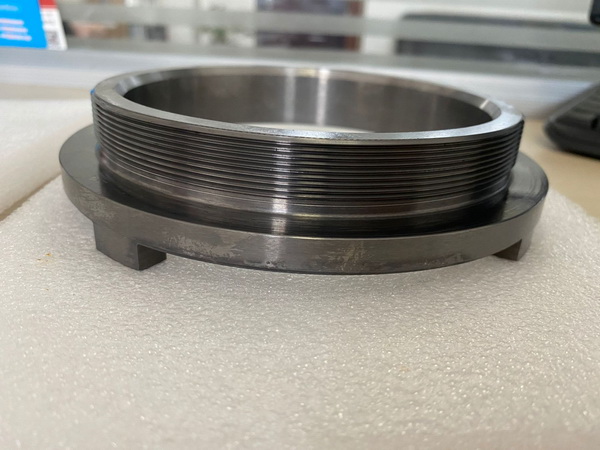 carbide seat with threads 5.750-16UN, OD167.88 x ID134.9 x 37.06mm, YG8 with 8% cobalt. Fully grinding.-2 